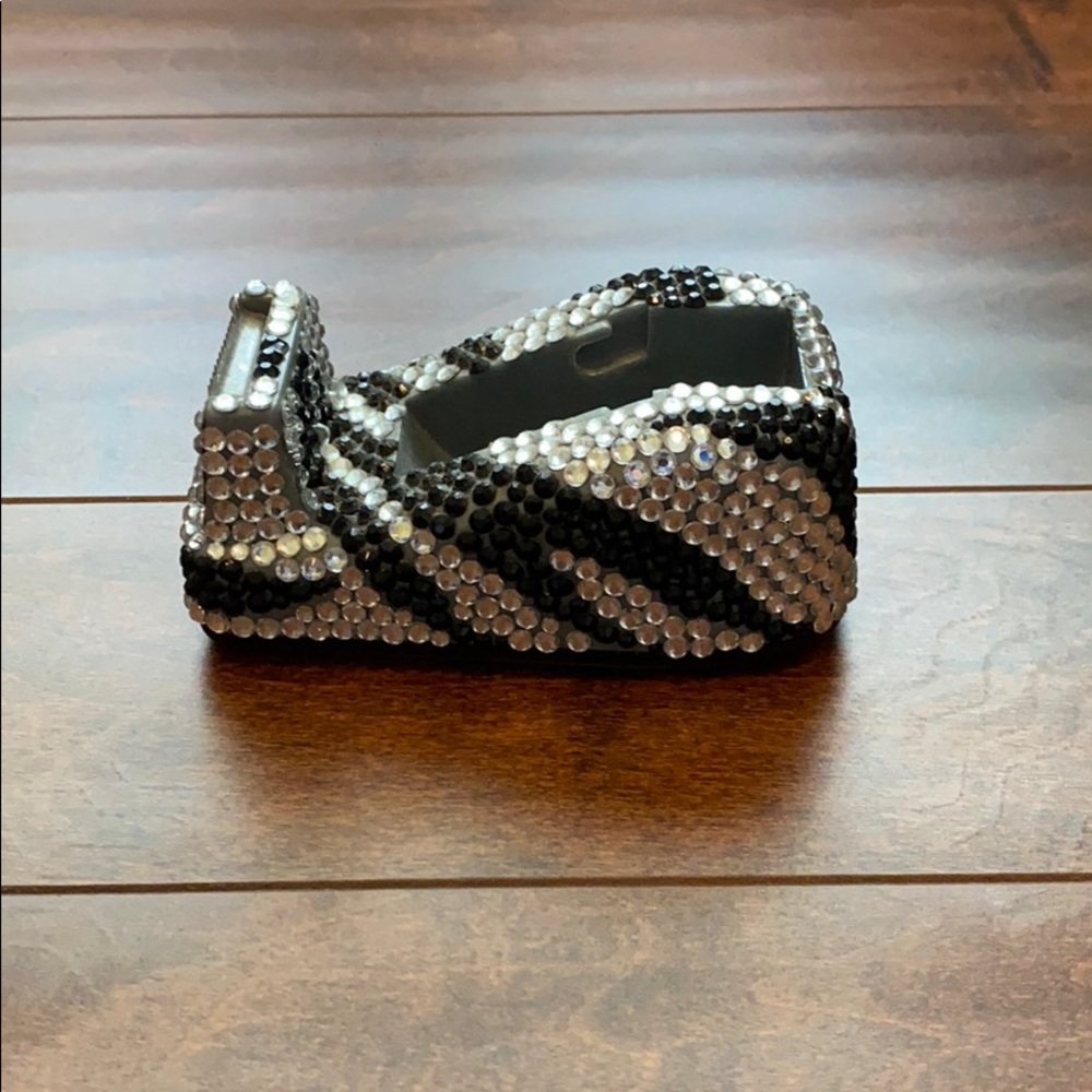 Rhinestone Zebra Print Tape dispenser